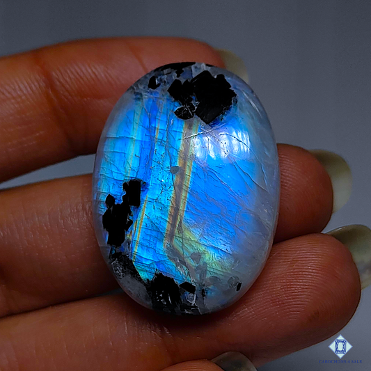 Black Tourmalated Moonstone