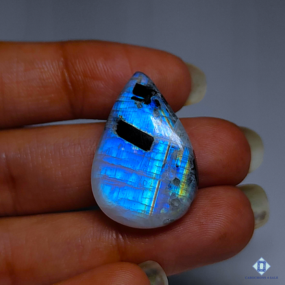 Black Tourmalated Moonstone