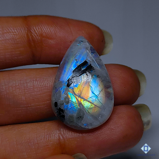 Black Tourmalated Moonstone