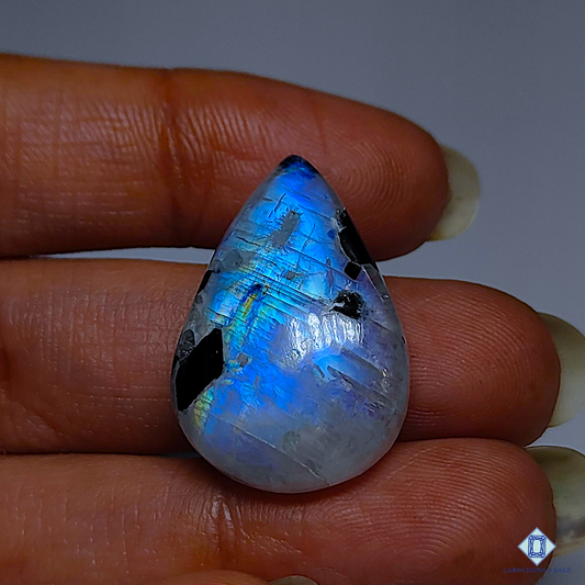 Black Tourmalated Moonstone
