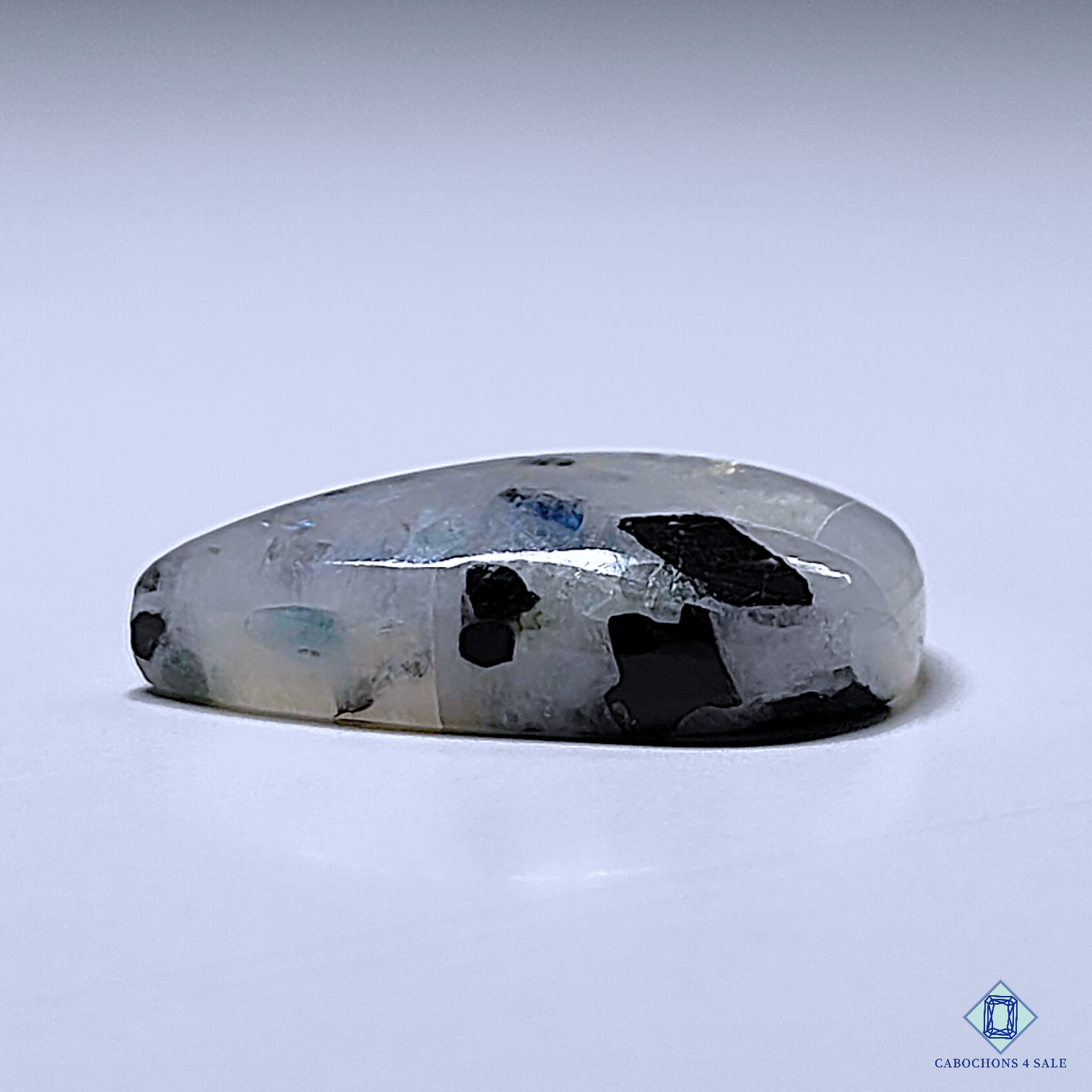 Black Tourmalated Moonstone