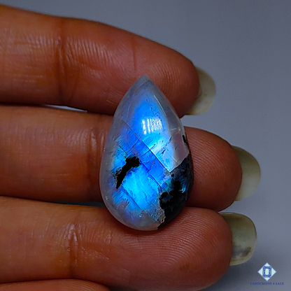 Black Tourmalated Moonstone