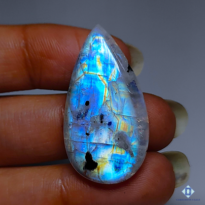 Black Tourmalated Moonstone