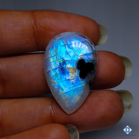 Black Tourmalated Moonstone