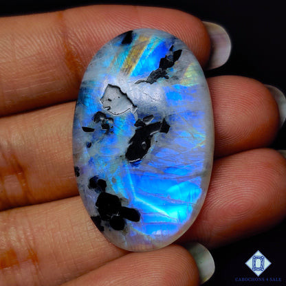 Black Tourmalated Moonstone