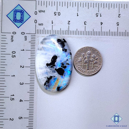 Black Tourmalated Moonstone