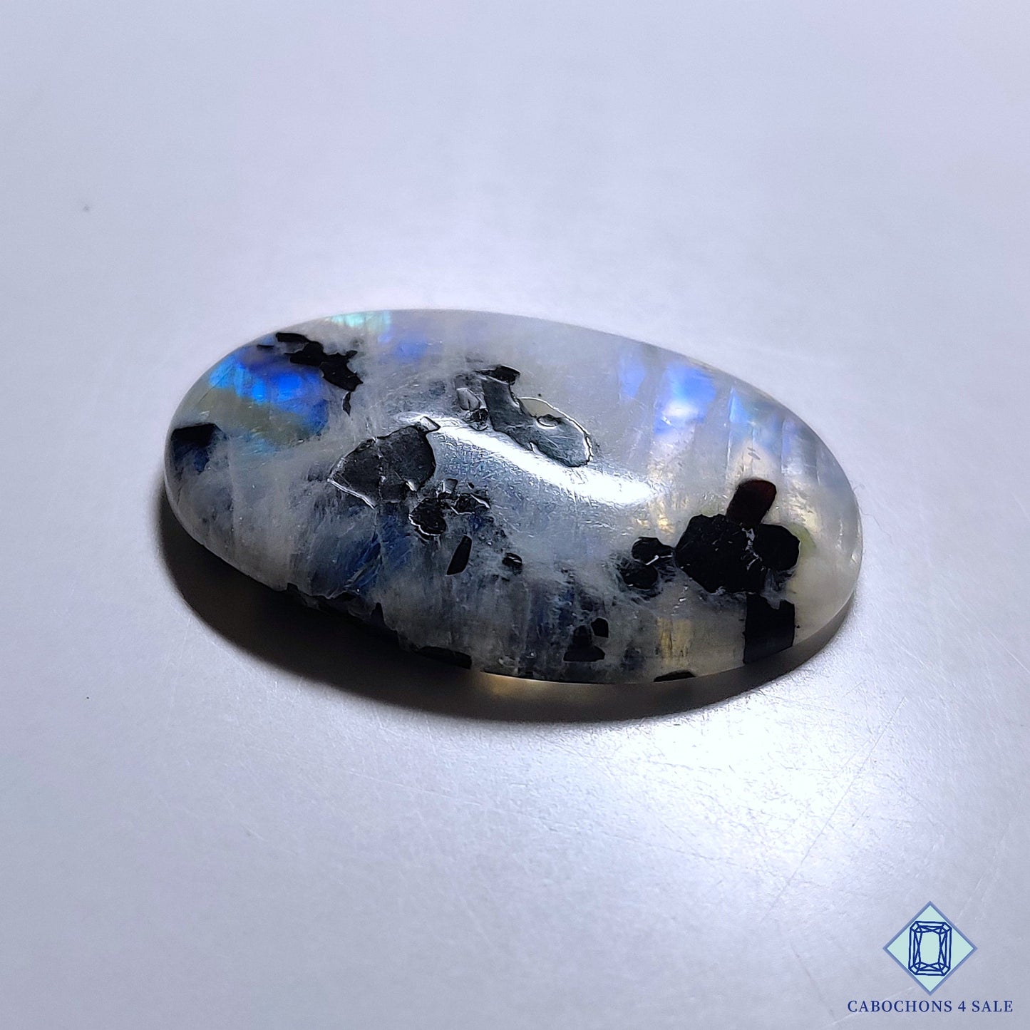 Black Tourmalated Moonstone