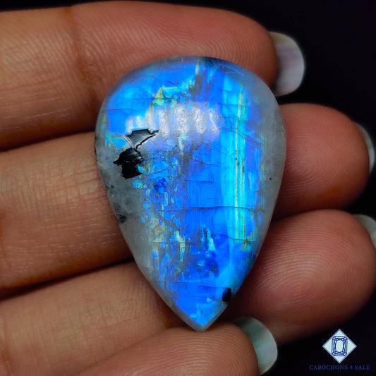 Black Tourmalated Moonstone