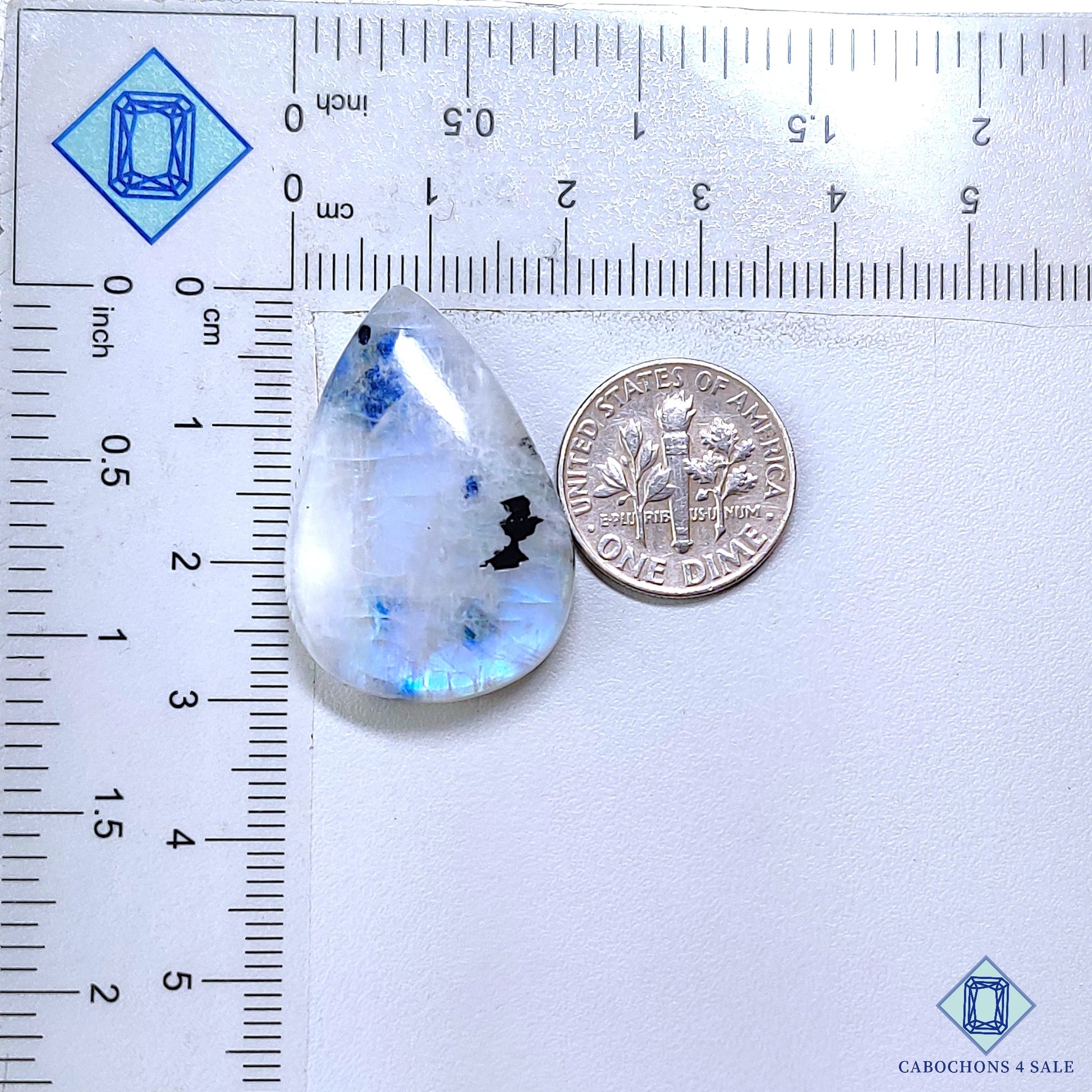 Black Tourmalated Moonstone