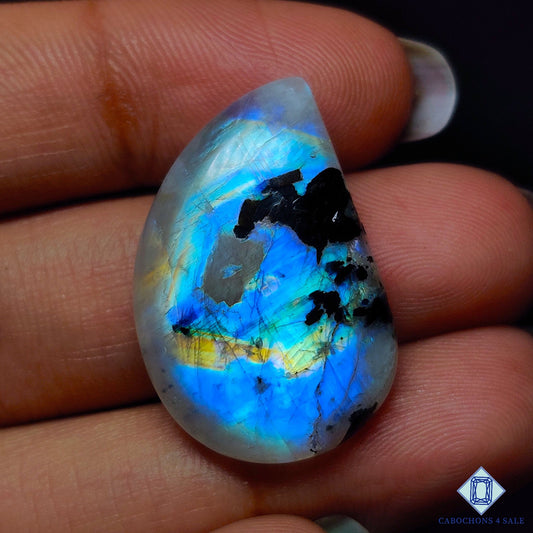 Black Tourmalated Moonstone