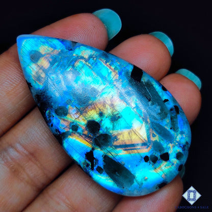 Black Tourmalated Moonstone