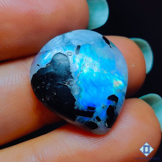 Black Tourmalated Moonstone