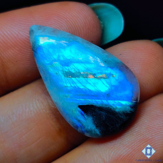 Black Tourmalated Moonstone