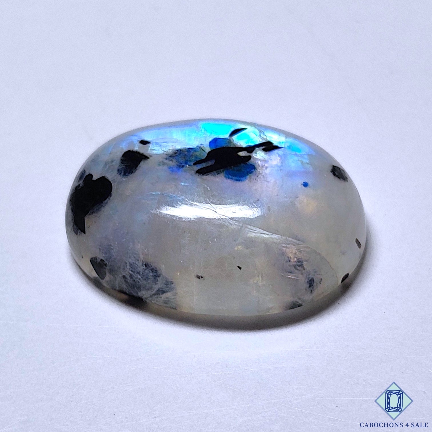 Black Tourmalated Moonstone
