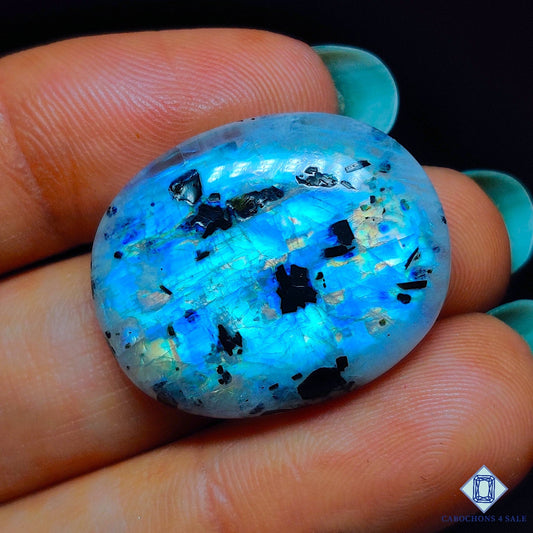 Black Tourmalated Moonstone