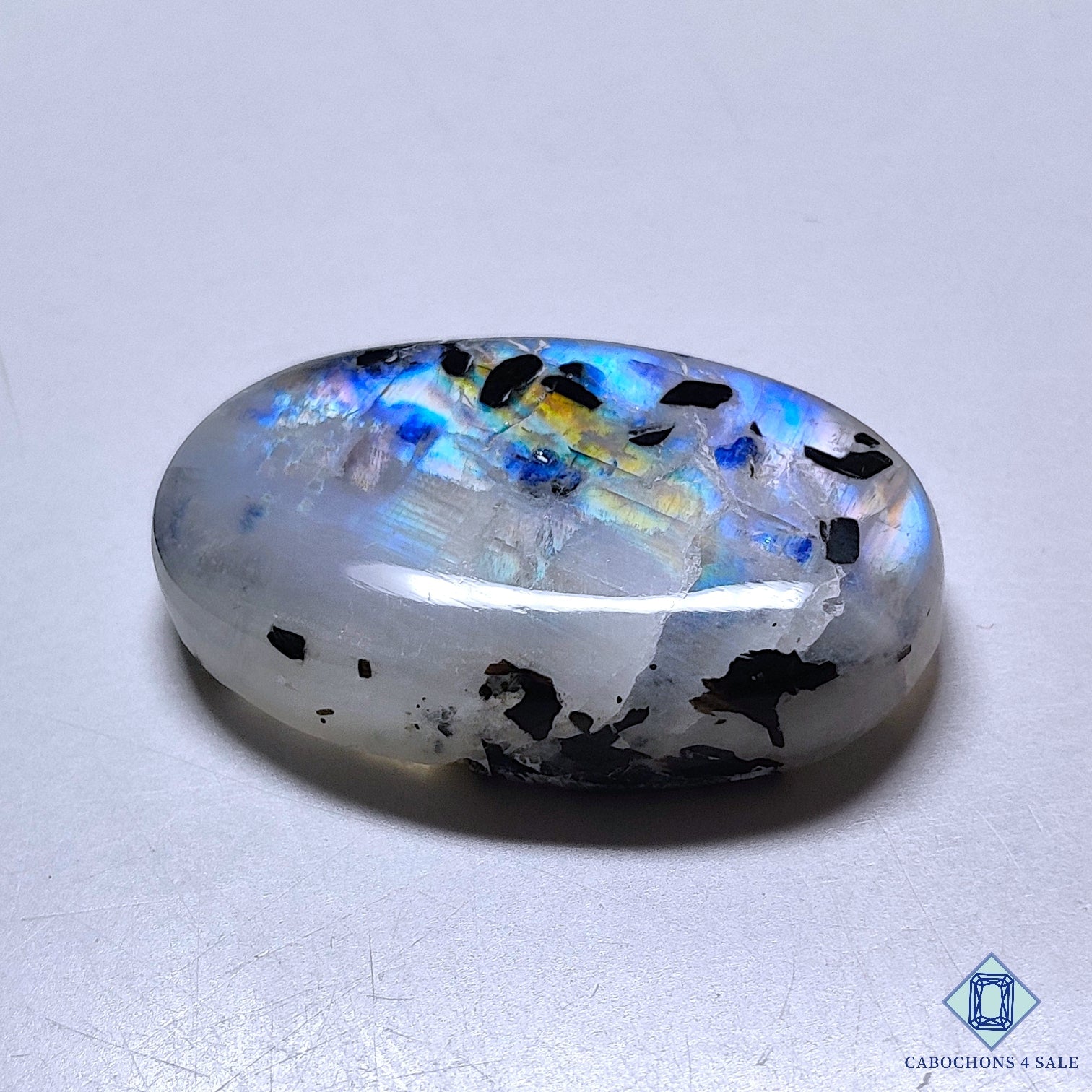 Black Tourmalated Moonstone