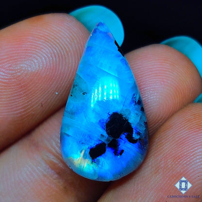 Black Tourmalated Moonstone
