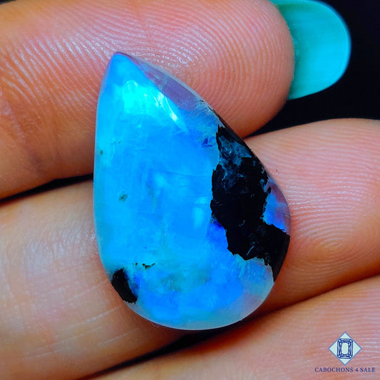 Black Tourmalated Moonstone