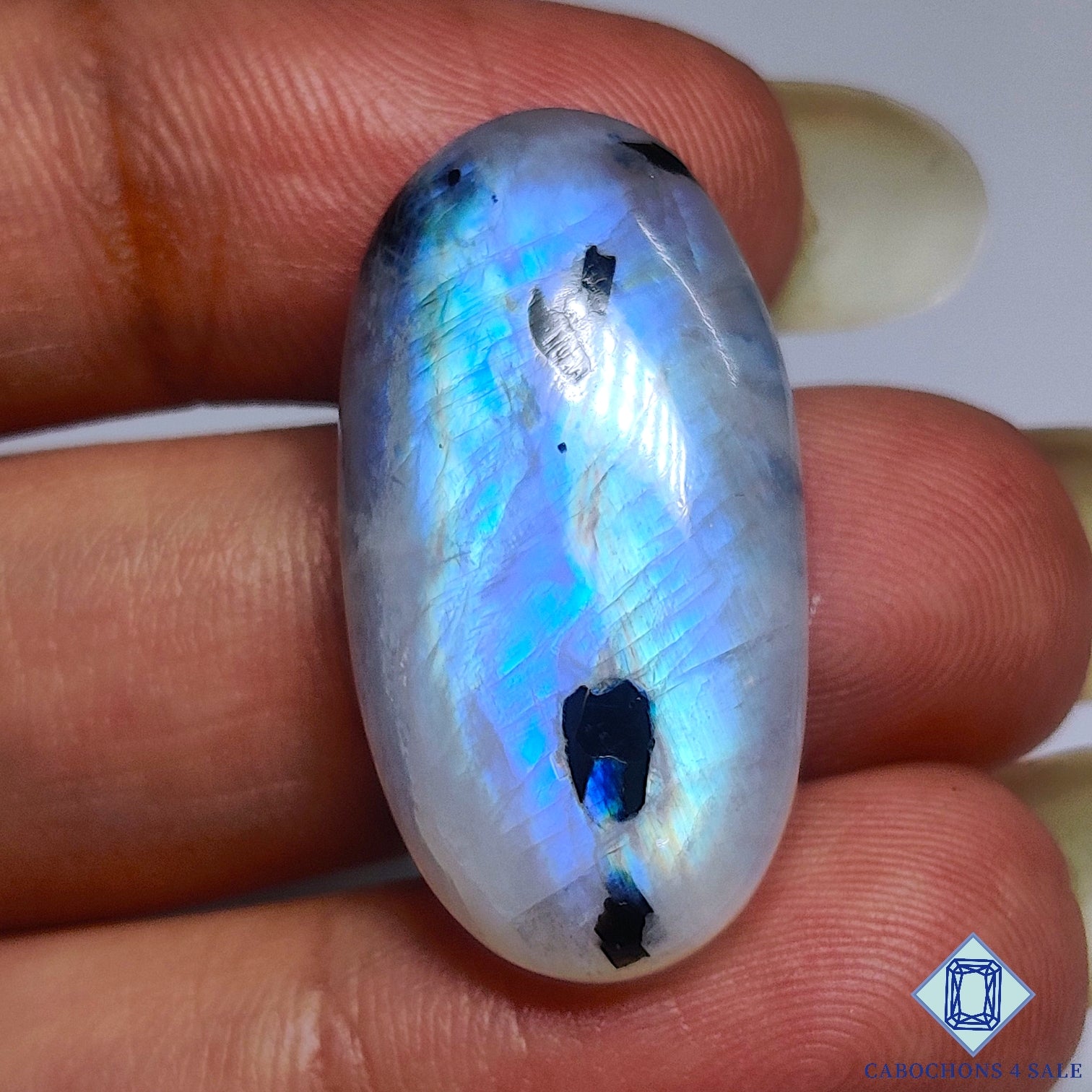 Black Tourmalated Moonstone