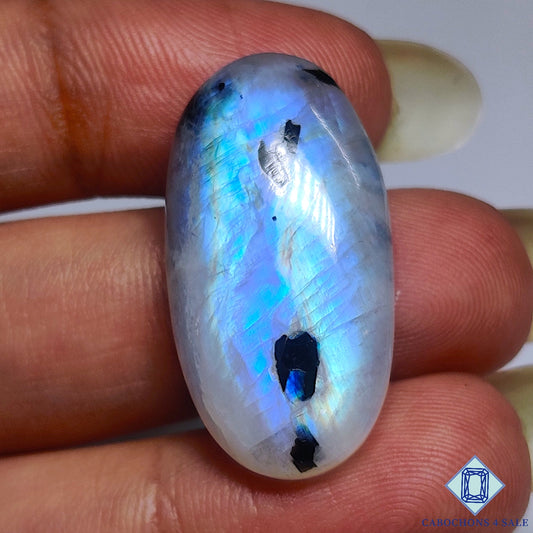 Black Tourmalated Moonstone