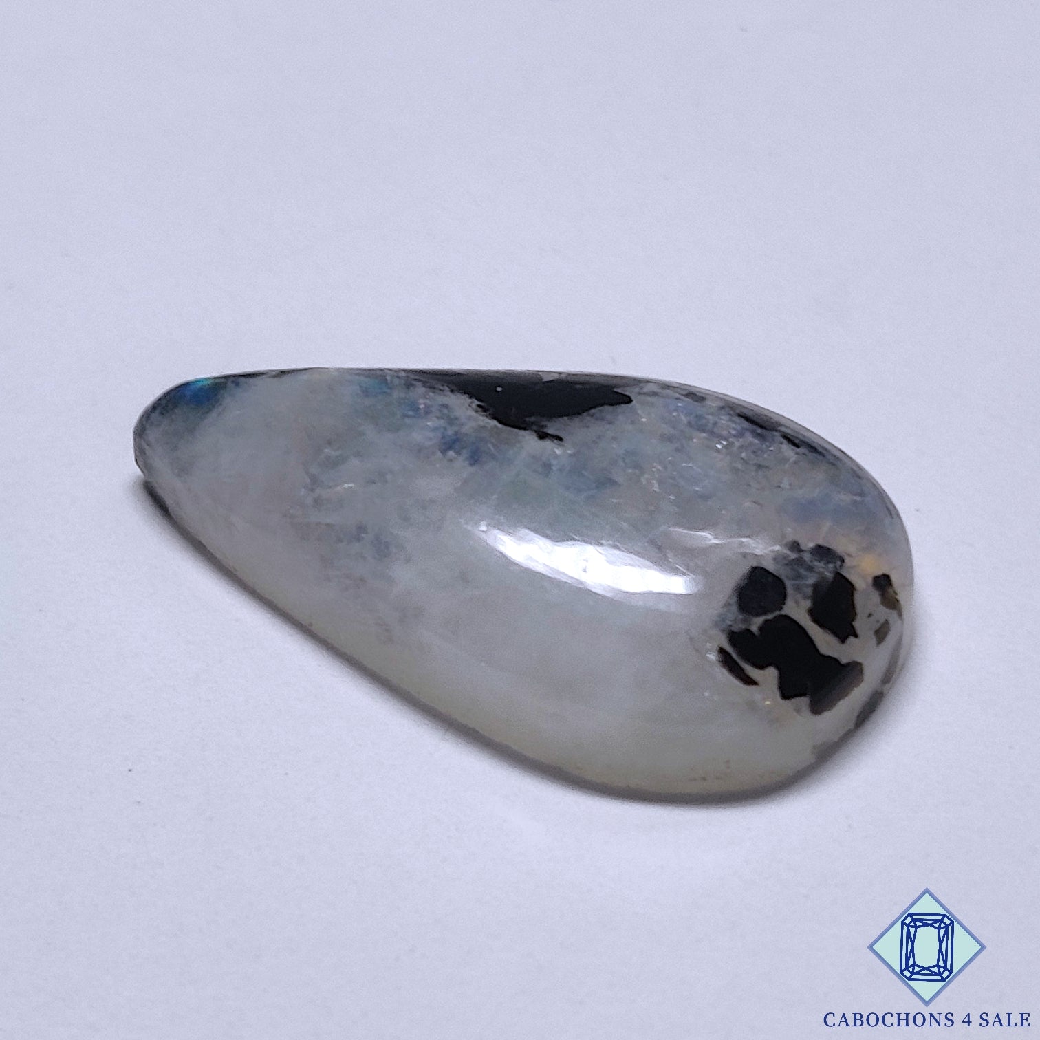 Black Tourmalated Moonstone