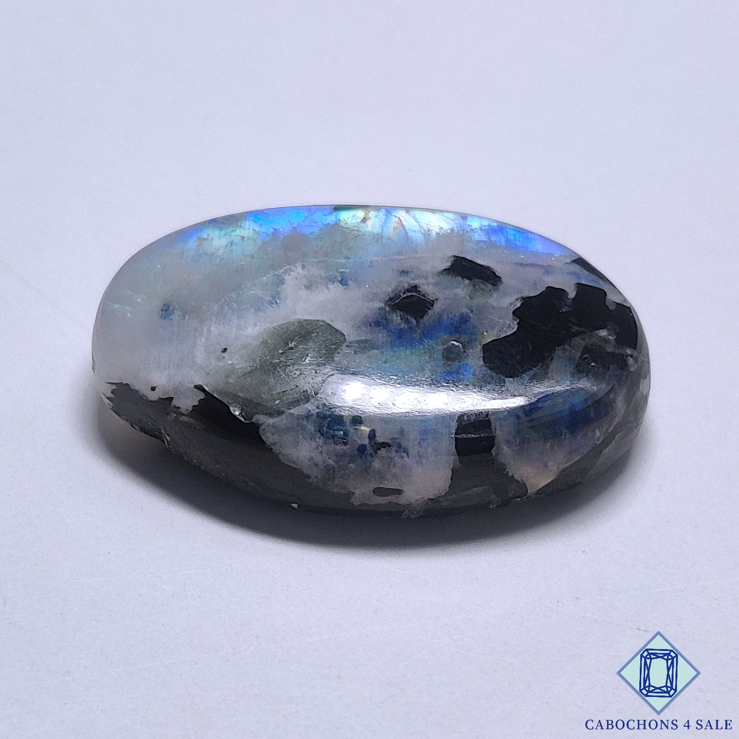 Black Tourmalated Moonstone