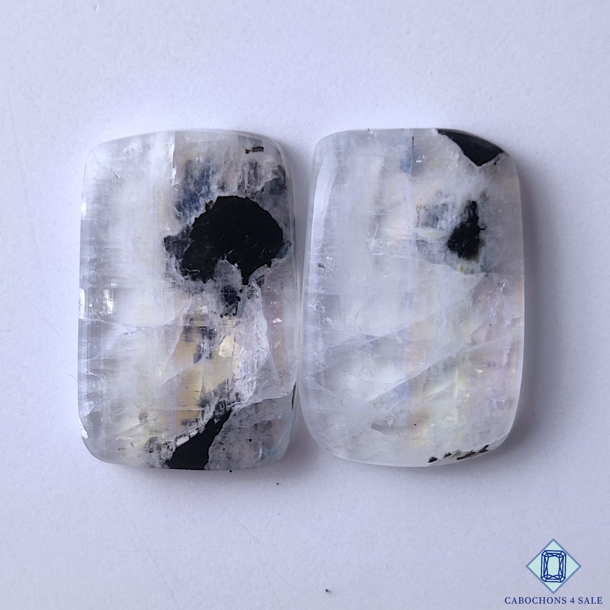 Black Tourmalated Moonstone