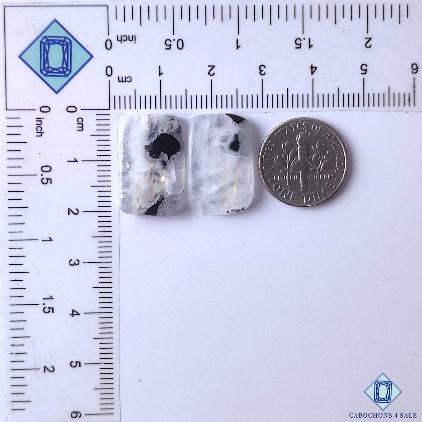 Black Tourmalated Moonstone