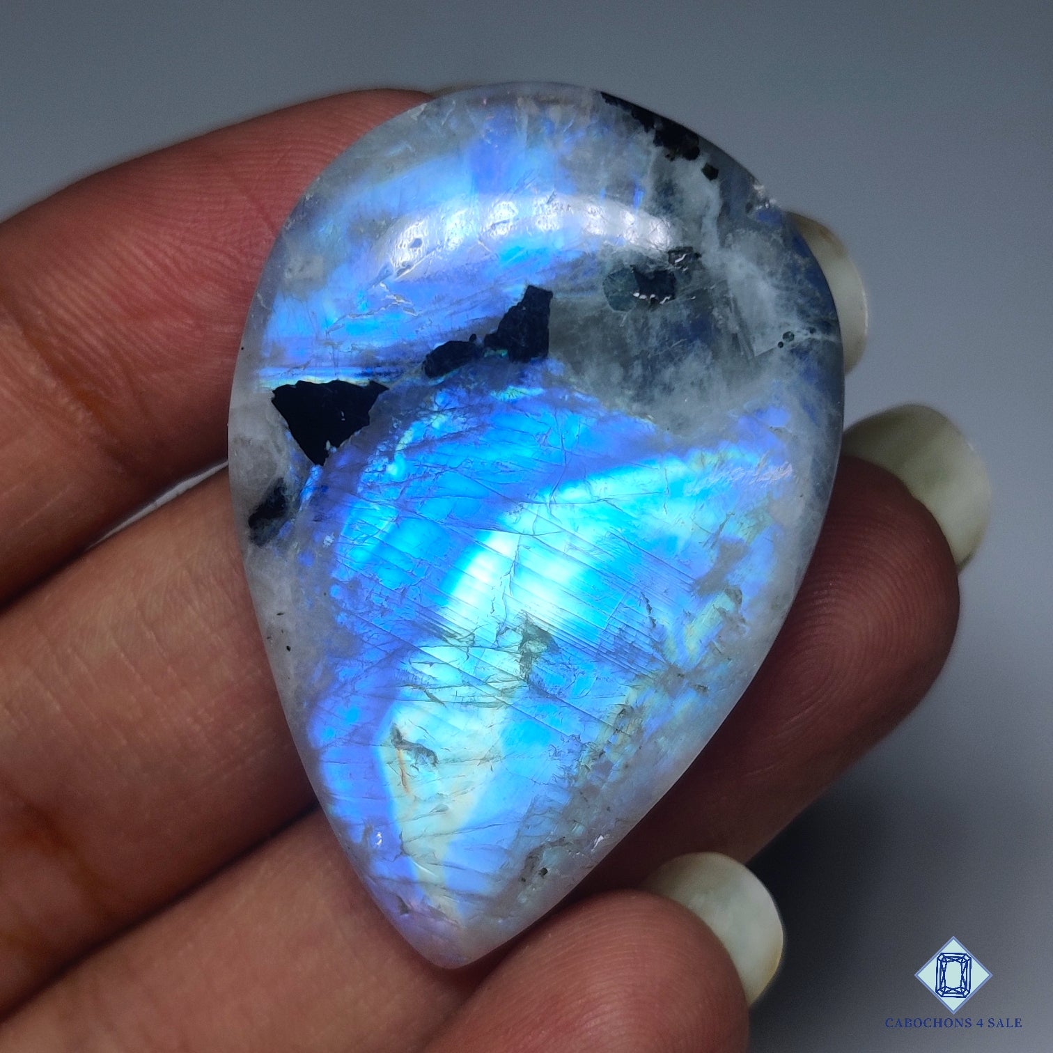 Black Tourmalated Moonstone