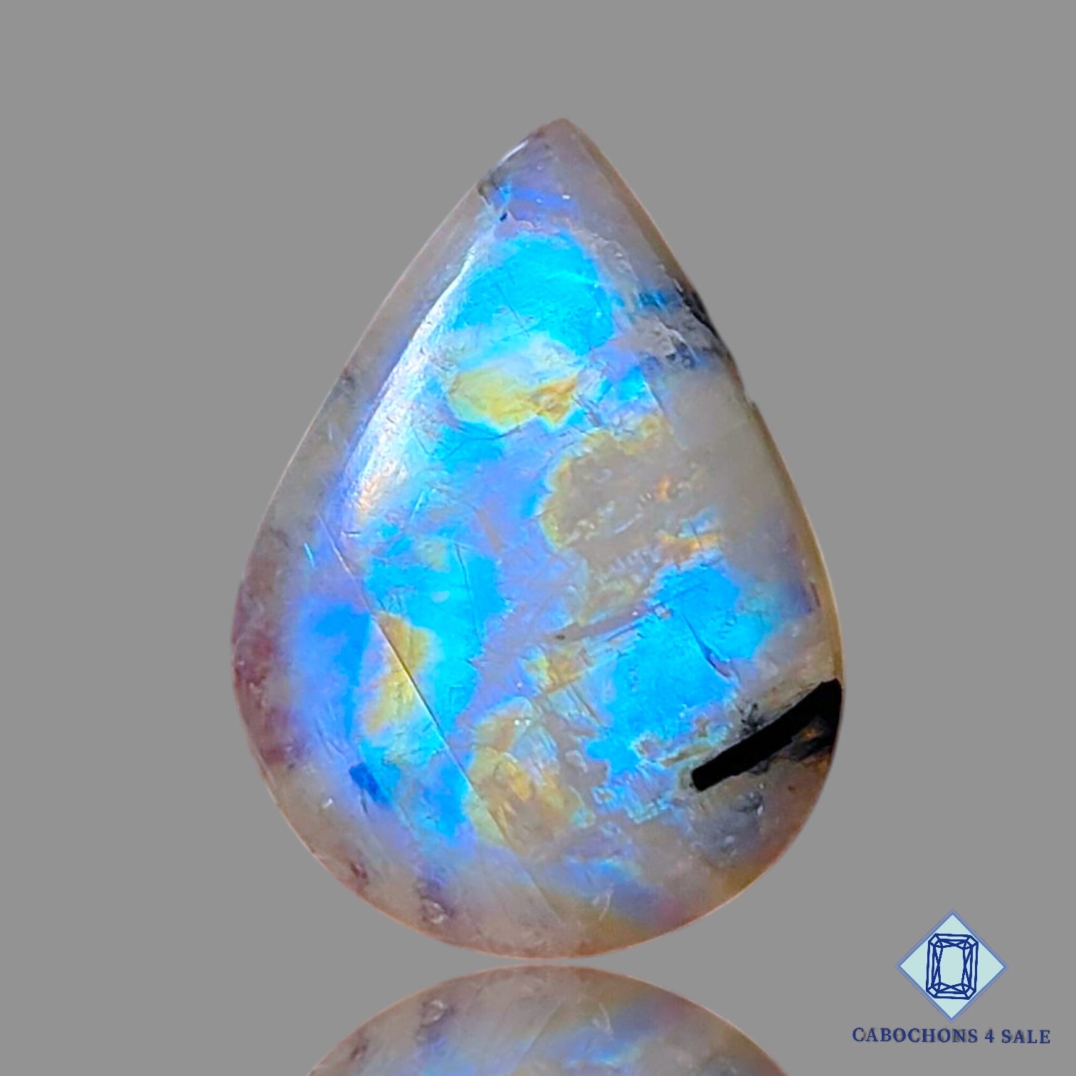 Black Tourmalated Moonstone