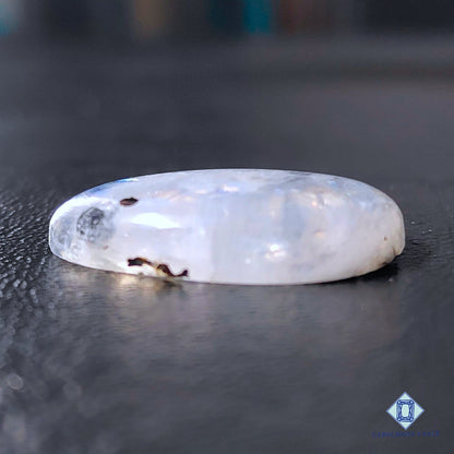 Natural Black Tourmalated Moonstone Gemstone Oval Cabochons 26*16*6mm from Germany available for sale