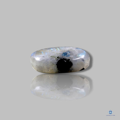 Black Tourmalated Moonstone Oval Cabochons