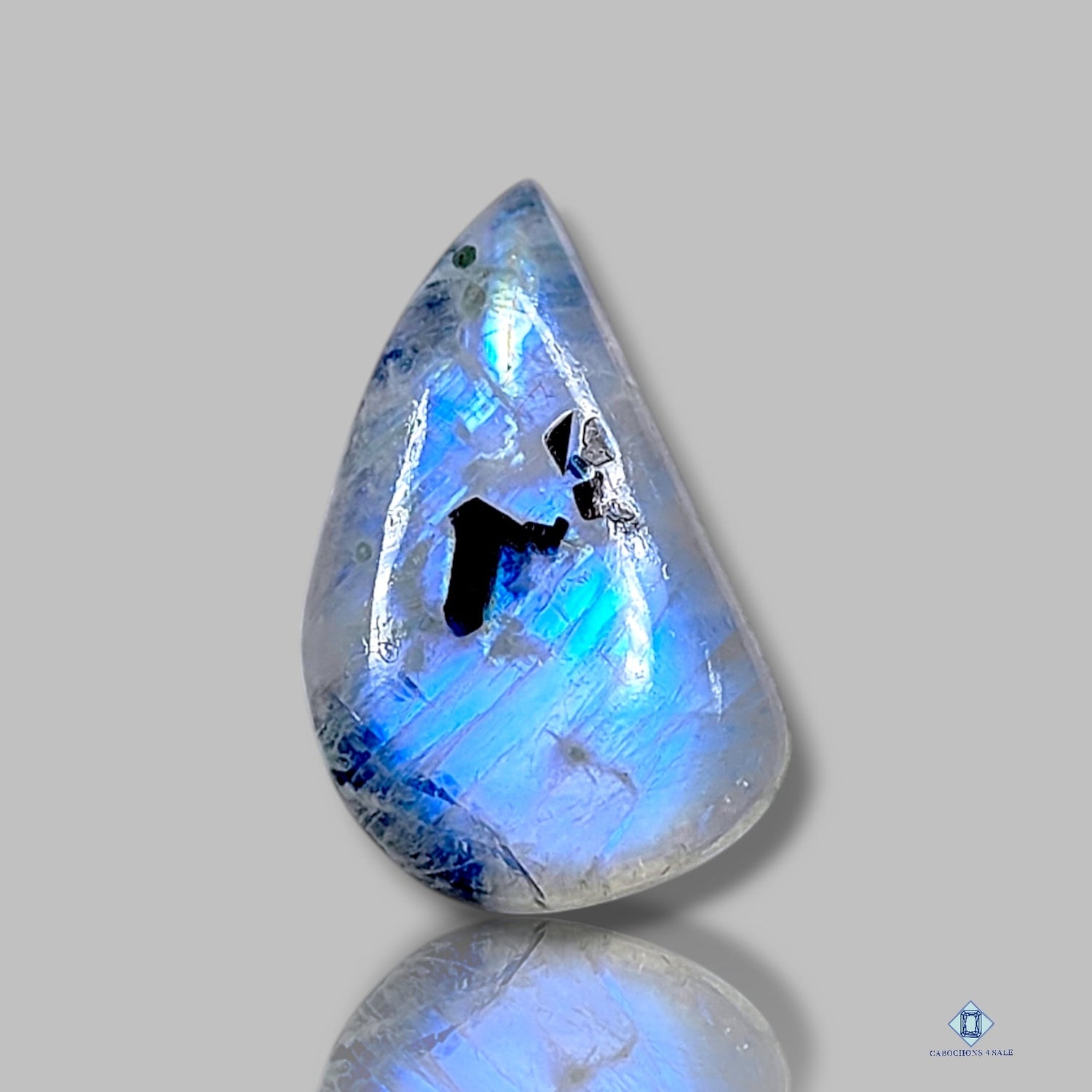 Black Tourmalated Moonstone