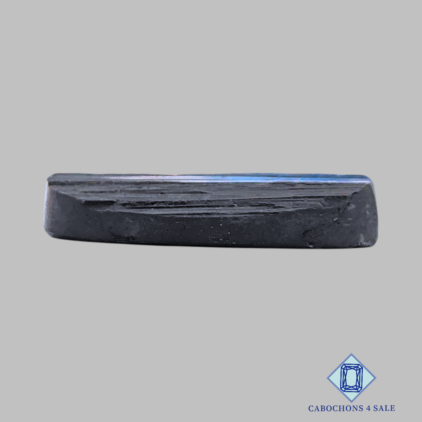 Black Tourmaline Oval Druzy