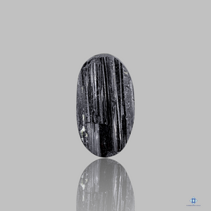 Black Tourmaline Oval Druzy
