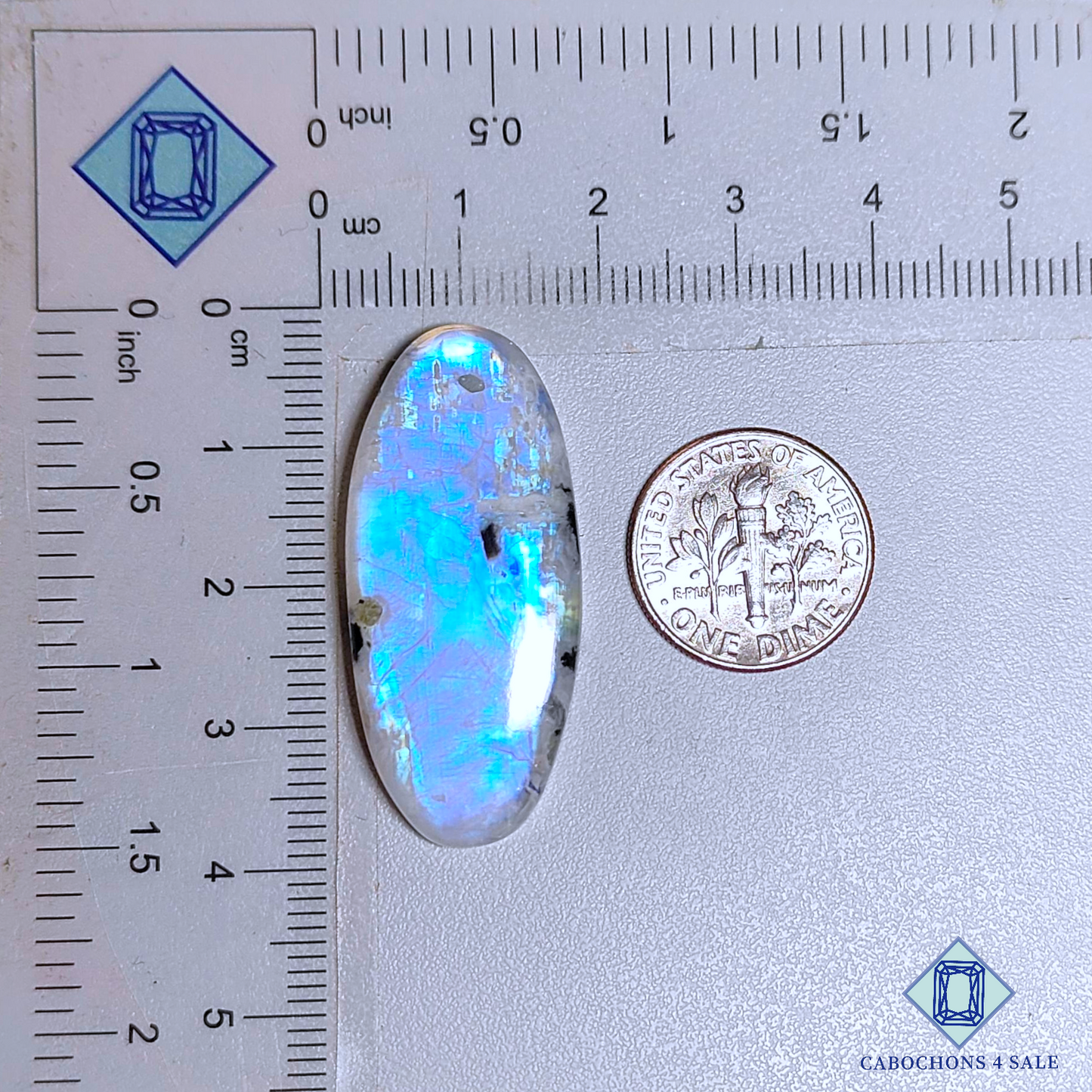 Black Tourmulated Moonstone