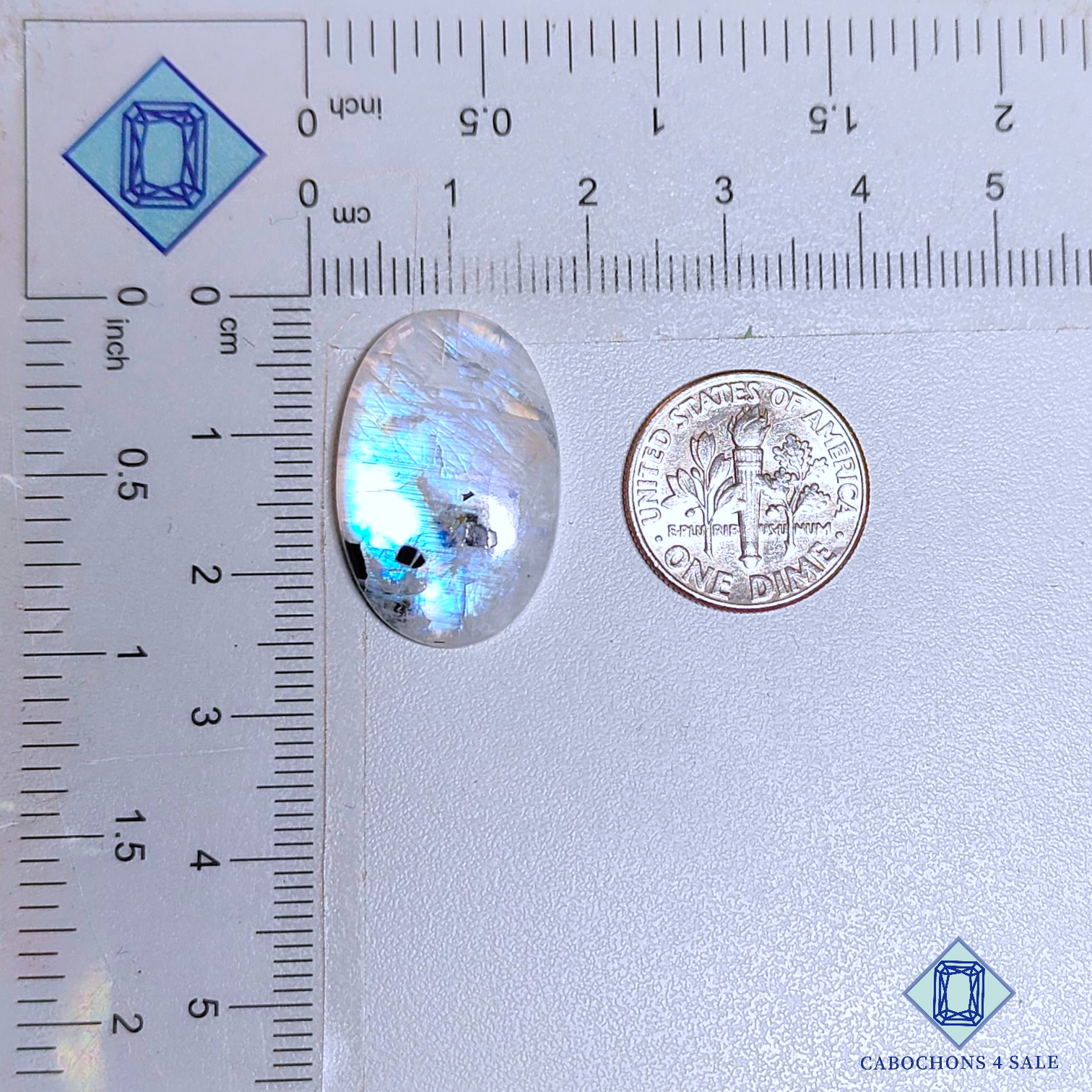 Black Tourmulated Moonstone