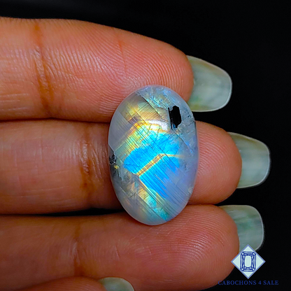 Black Tourmulated Moonstone