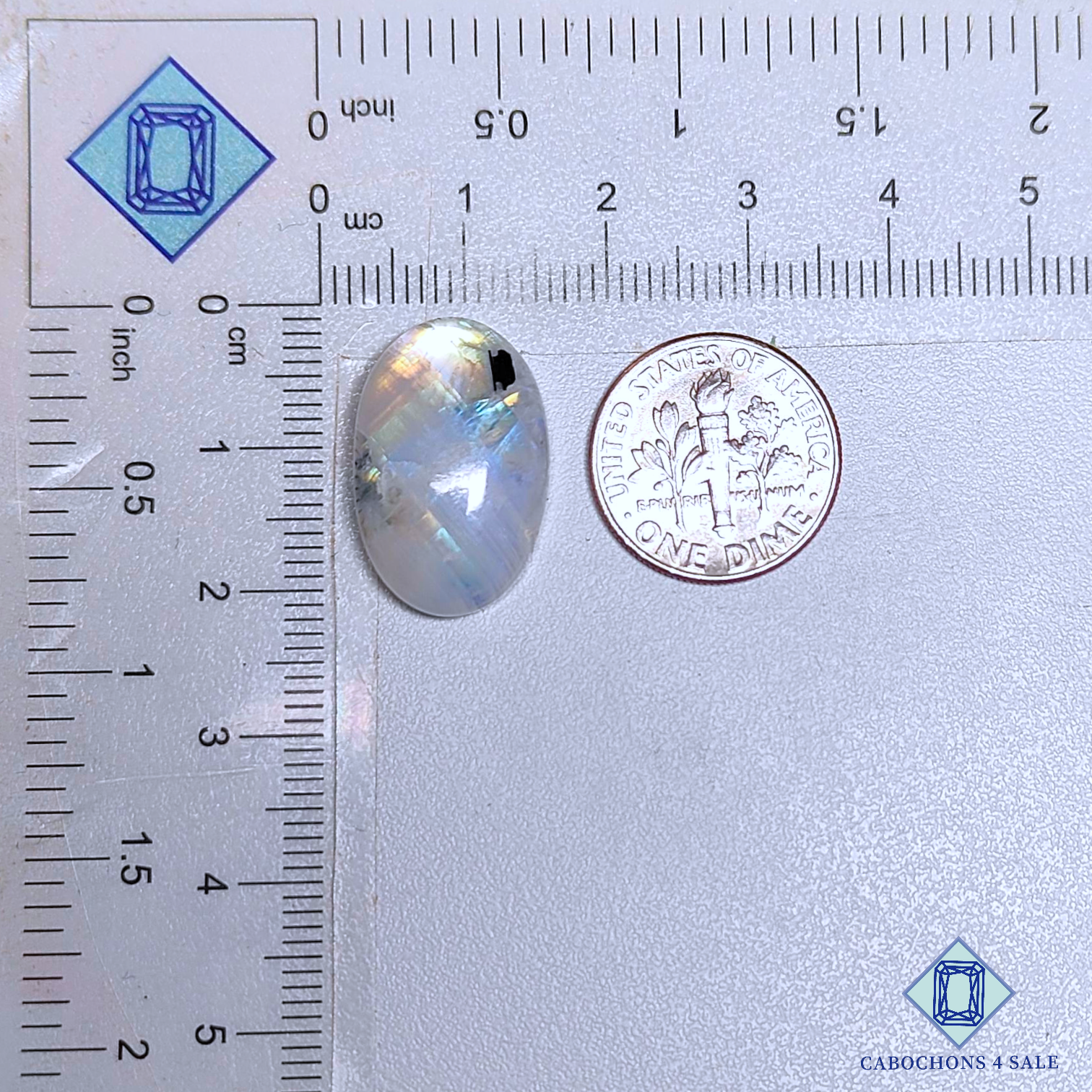 Black Tourmulated Moonstone