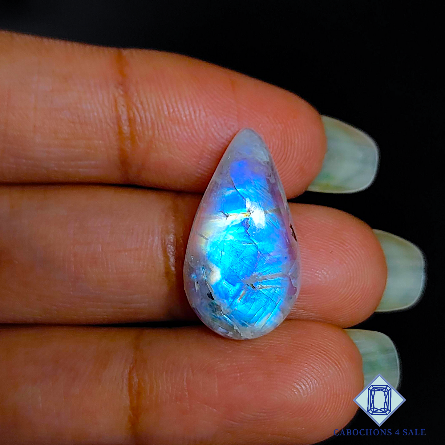 Black Tourmulated Moonstone