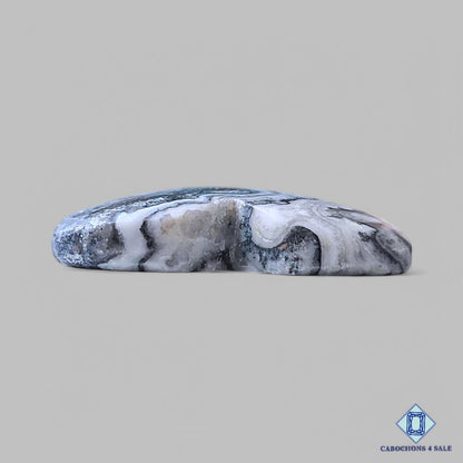 Natural Black Zebra Onyx Gemstone Heart Carvings 28*24*6mm from Australia available for sale