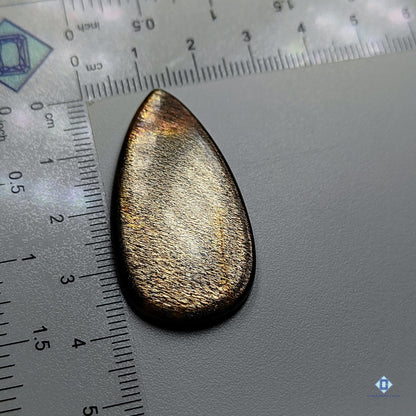 Black tanzanian sunstone-oval-cabochons