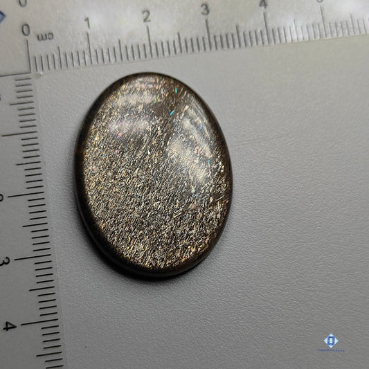 Black tanzaniai sunstone-c4sw1530-oval-black-cabochons