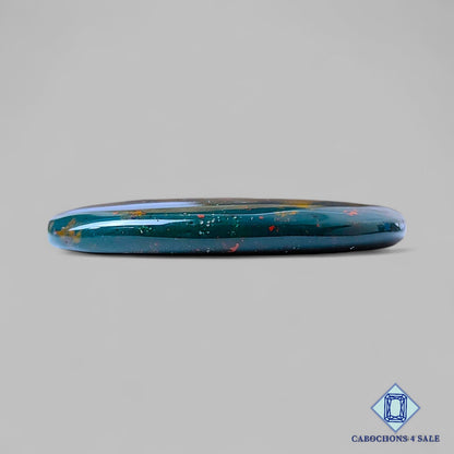 Cabujones ovalados de piedra de sangre natural de 38 x 26 x 5 mm, de Brasil, disponibles para la venta.