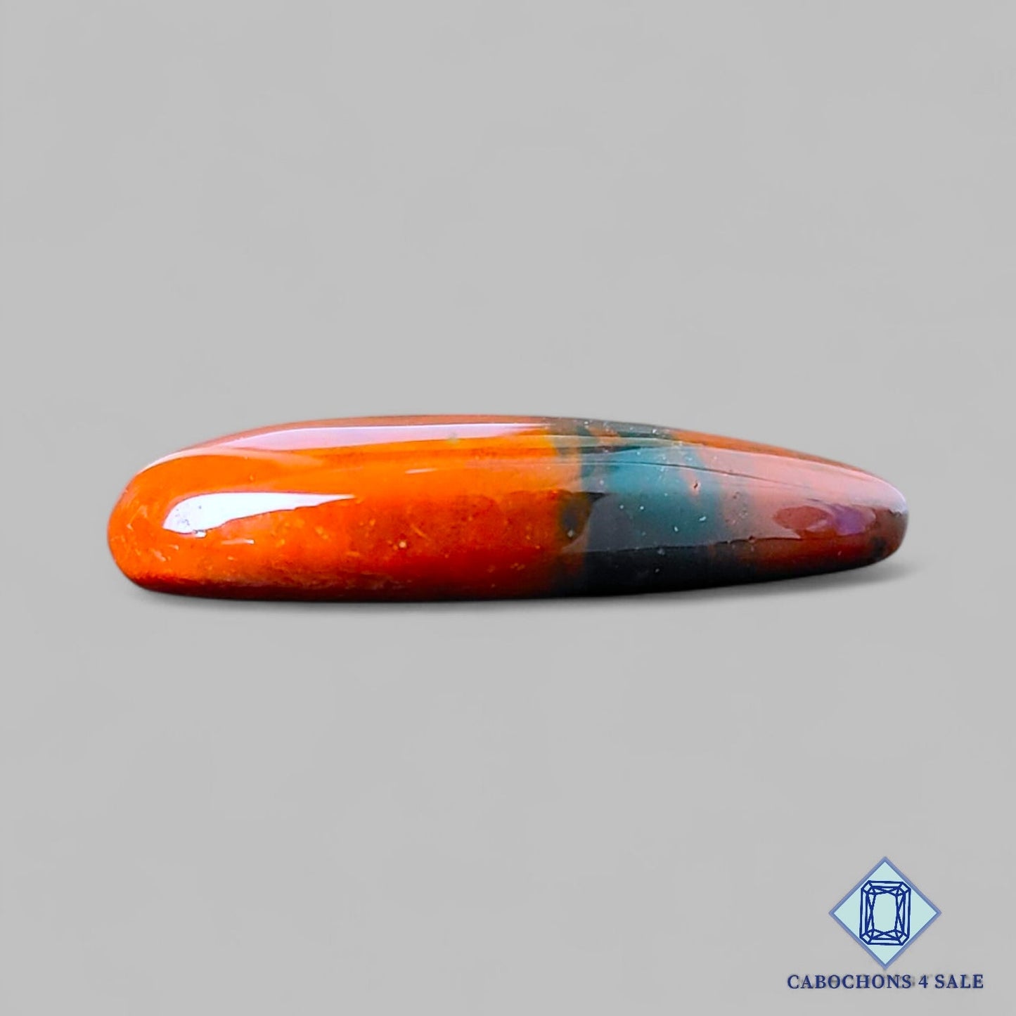 Natural Blood Stone Gemstone Pear Cabochons 26*15*5mm from Brazil available for sale