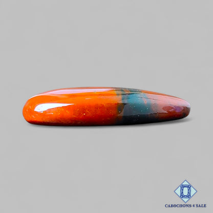 Natural Blood Stone Gemstone Pear Cabochons 26*15*5mm from Brazil available for sale