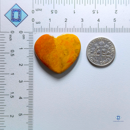 Blood stone jasper-Heart-Cabochons