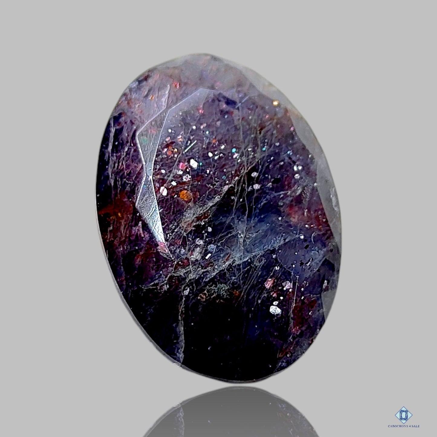 Bloodshot Iolite Oval All Cuts