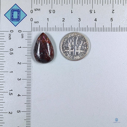 Bloodshot Iolite Pear Cabochons