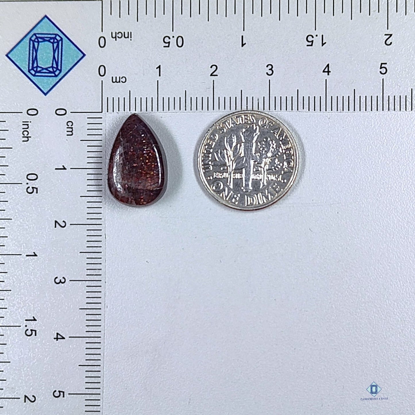 Bloodshot Iolite Pear Cabochons